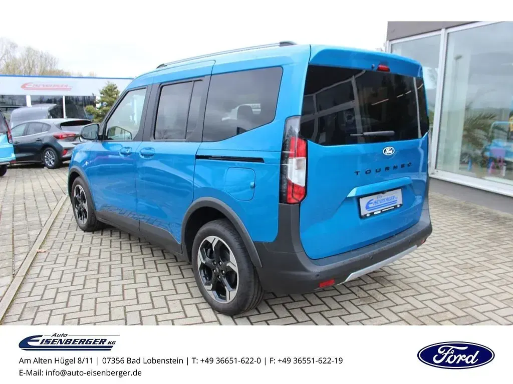 Neu Ford Tourneo Courier Active 125 PS (91 kW) 2025 Digital aqua blue Van / Kleinbus