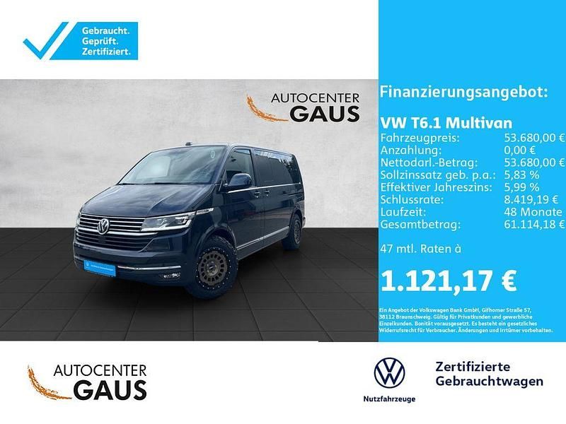 Blau Gebraucht 2020 VW T6.1 Highline Van | 53.680 € (Fairer Preis) - Bild 1/2