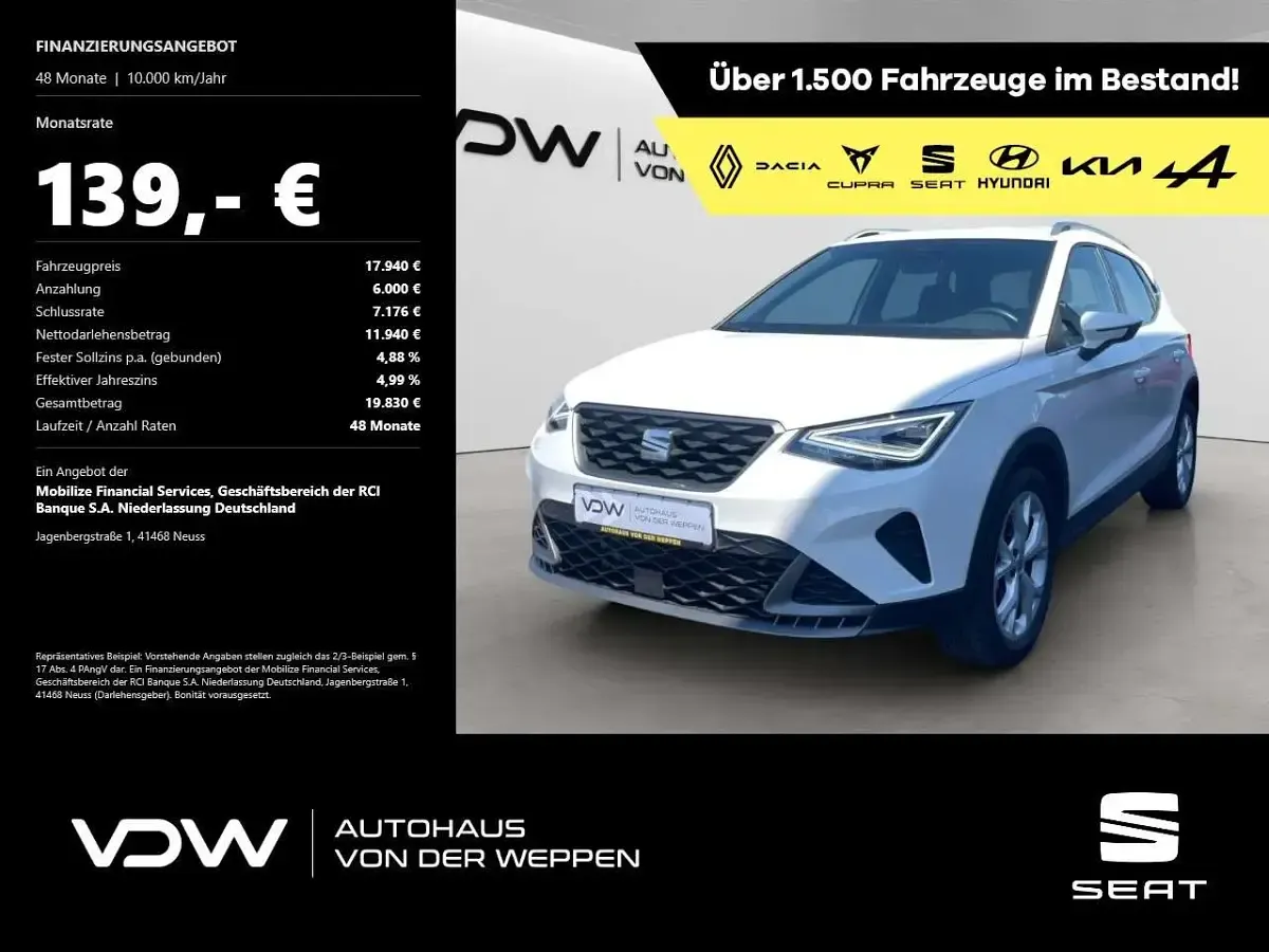 Gebraucht Seat Arona FR 110 PS (80 kW) 2023 SUV