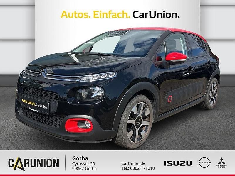 Schwarz Gebraucht 2019 Citroën C3 PureTech Kleinwagen | 13.290 € (Etwas zu teuer) - Bild 1/4
