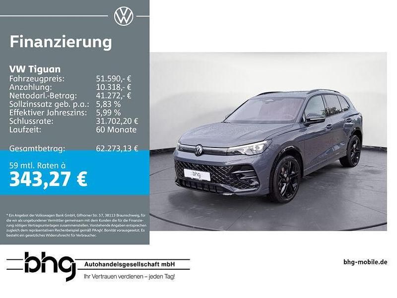 Grau Gebraucht 2024 VW Tiguan R-line SUV | 51.590 € (Teuer) - Bild 1/4
