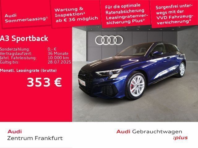 Navarrablau metallic Gebraucht 2024 Audi A3 Sportback e-tron S-Line Kleinwagen | 40.950 € - Bild 1/1