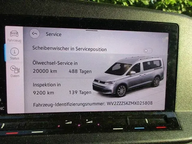 Gebraucht VW Caddy Maxi Life 122 PS (89 kW) 2021 Weiß Van / Kleinbus