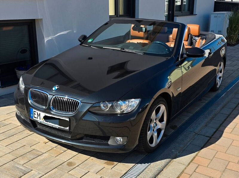 Schwarz Gebraucht 2007 BMW 325 Cabriolet Sport Line Cabrio | 14.990 € - Bild 1/4