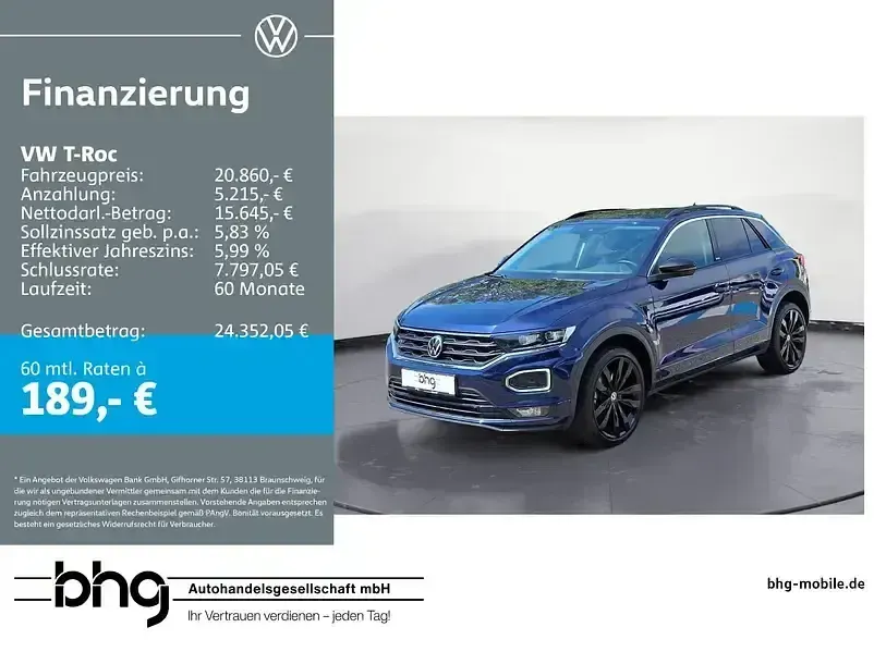 Gebraucht VW T-Roc Style 150 PS (110 kW) 2020 SUV