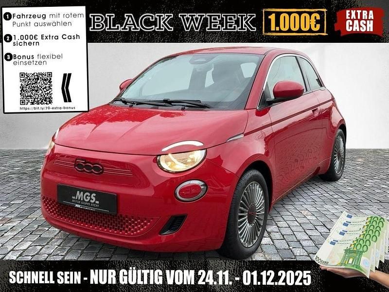 Colore esterno (red vr111/a) Gebraucht 2023 Fiat 500e Red Limousine | 22.280 € (Fairer Preis) - Bild 1/4