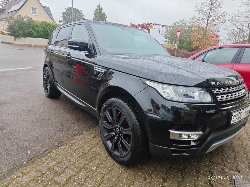 Santorini black Gebraucht 2016 Land Rover Range Rover Sport HSE SUV | 27.495 € (Etwas zu teuer) - Bild 1/4