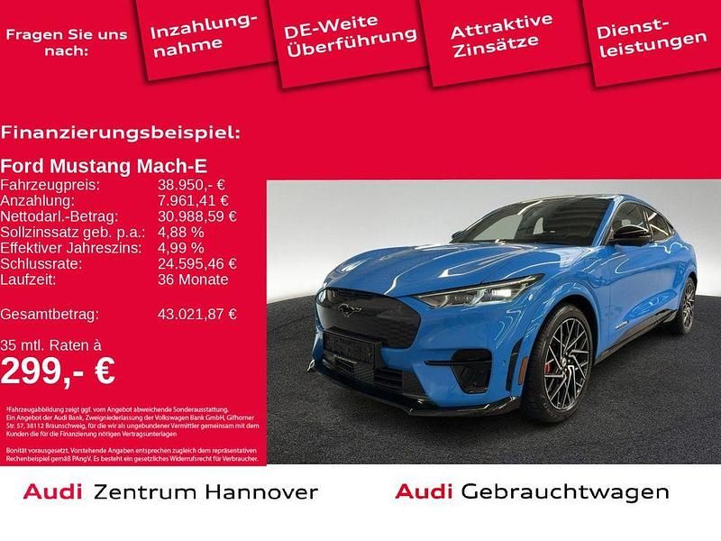 Grabber blue metallic Gebraucht 2022 Ford Mustang Mach-E GT SUV | 38.950 € - Bild 1/4