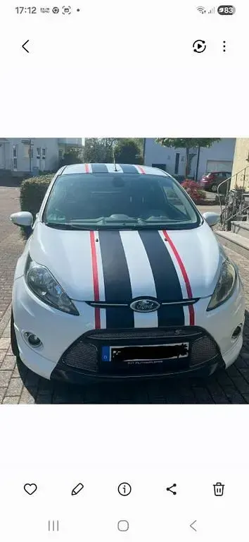Gebraucht Ford Fiesta Titanium 82 PS (60 kW) 2011 Weiß Kleinwagen