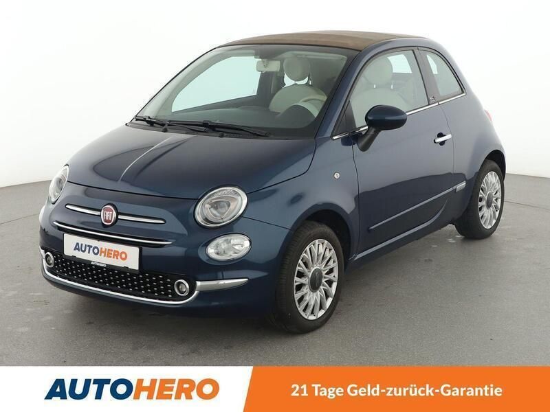 Blau Gebraucht 2019 Fiat 500C Lounge Cabrio | 8.840 € (Fairer Preis) - Bild 1/3