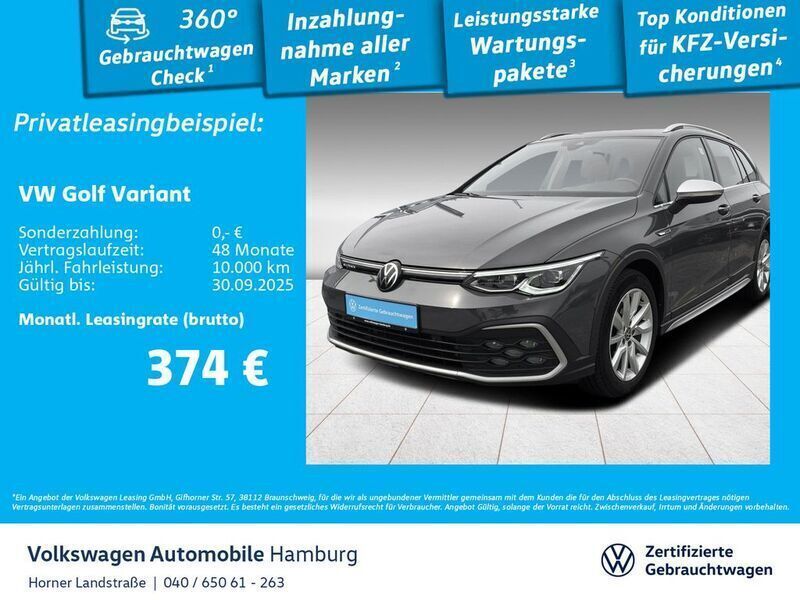 Delfingrau metallic Gebraucht 2022 VW Golf Alltrack Kombi | 28.850 € (Guter Preis) - Bild 1/3