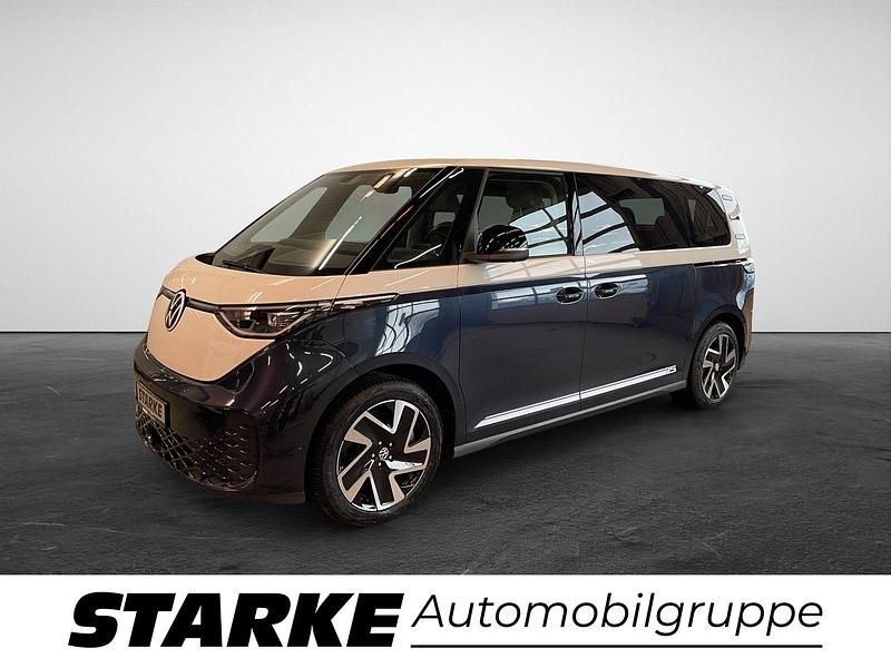 Neu VW ID. Buzz Pro 210 kW (286 PS) 2026 Blau (candyweiß/ starlight blue met) Van / Kleinbus