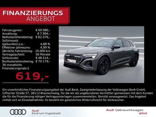 Grau metallic Gebraucht 2023 Audi Q8 e-tron S-Line SUV | 69.980 € (Teuer) - Bild 1/3