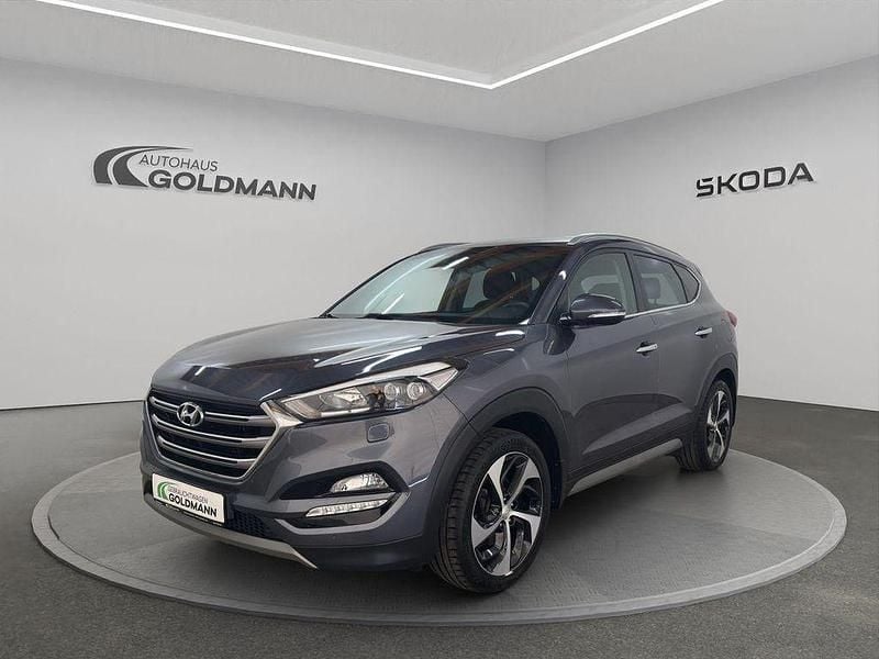 Grau Gebraucht 2017 Hyundai Tucson Premium SUV | 16.500 € (Guter Preis) - Bild 1/4