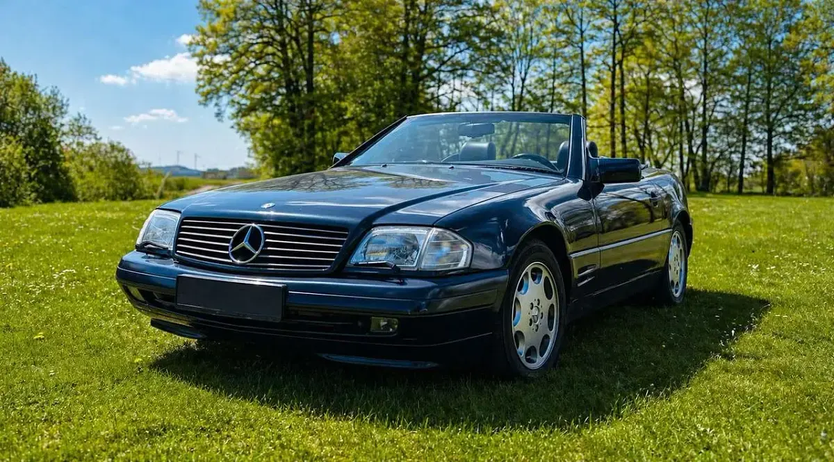 Gebraucht Mercedes SL280 193 PS (141 kW) 1996 Blau Cabrio