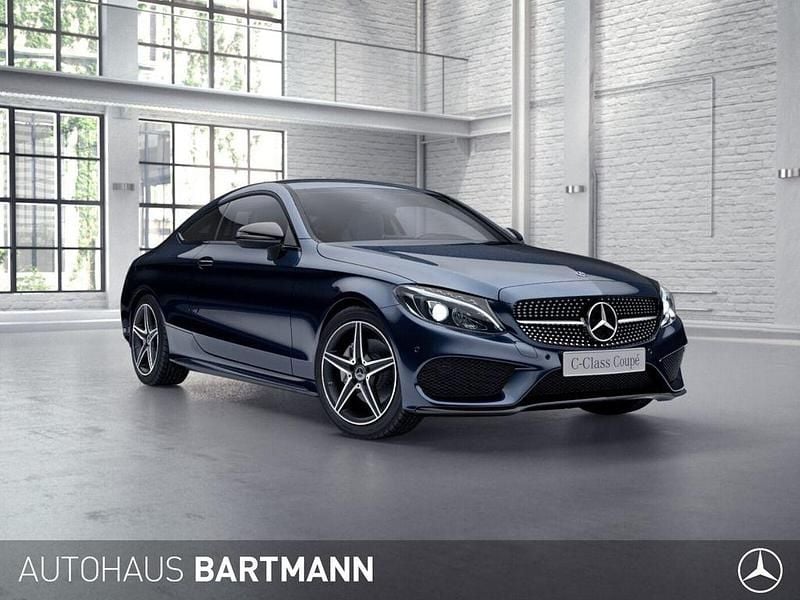 Gebraucht Mercedes C200 AMG line 184 PS (135 kW) 2018 Blau Coupé