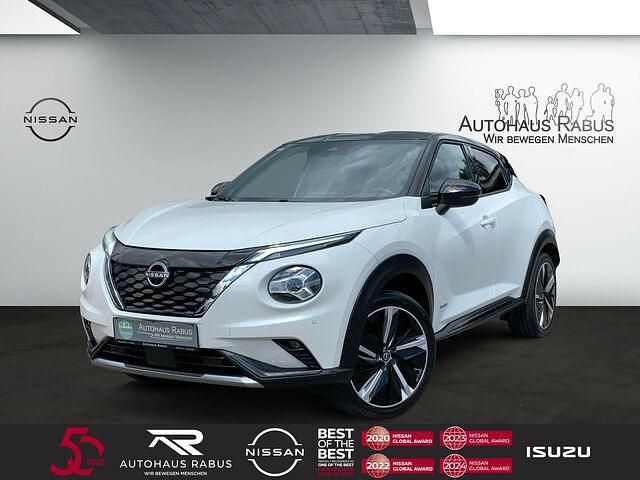 Pearl white pearleffekt/dach black met Gebraucht 2023 Nissan Juke SUV | 29.790 € (Teuer) - Bild 1/2