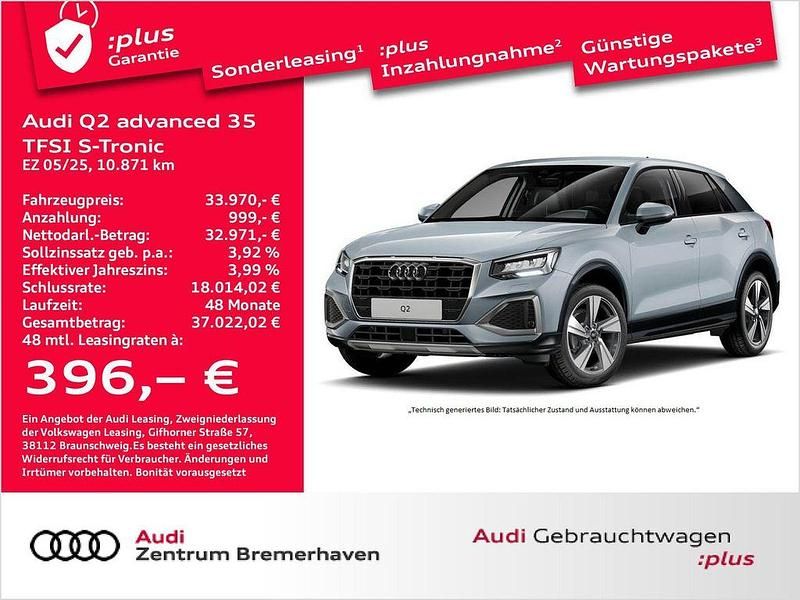 Gebraucht Audi Q2 Advanced Plus 150 PS (110 kW) 2025 Pfeilgrau perleffekt SUV