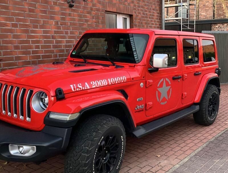 Rot Gebraucht 2020 Jeep Wrangler Overland SUV | 46.200 € (Superpreis) - Bild 1/4