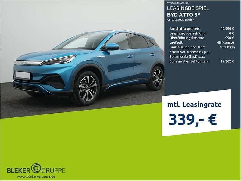 Surfing blue Neu 2025 BYD Atto 3 Design SUV | 30.980 € (Guter Preis) - Bild 1/3