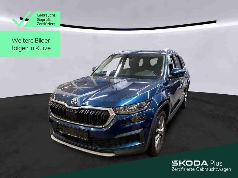 Blau Gebraucht 2021 Skoda Kodiaq Clever SUV | 25.930 € (Guter Preis) - Bild 1/4