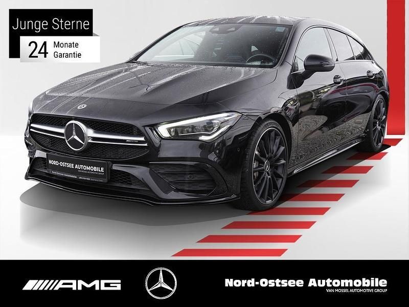 Metalliclack kosmosschwarz Gebraucht 2021 Mercedes CLA35 AMG AMG Kombi | 41.490 € (Fairer Preis) - Bild 1/4
