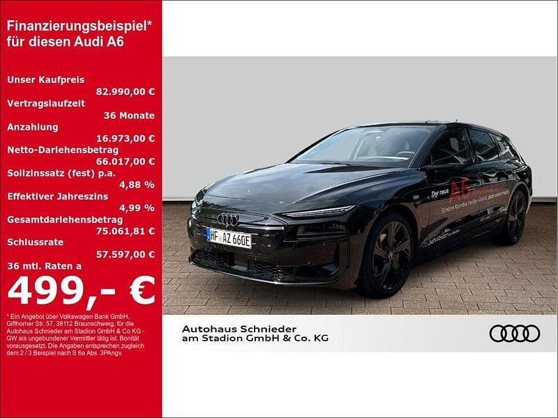 Schwarz Gebraucht 2025 Audi A6 e-tron Sport Kombi | 82.990 € (Fairer Preis) - Bild 1/3