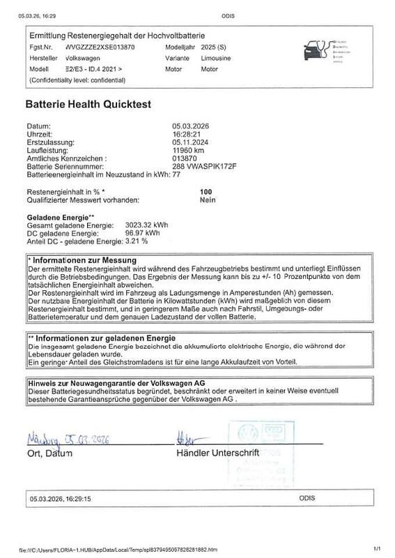 Gebraucht VW ID.4 GTX 250 kW (340 PS) 2024 Kings red metallic schwarz SUV