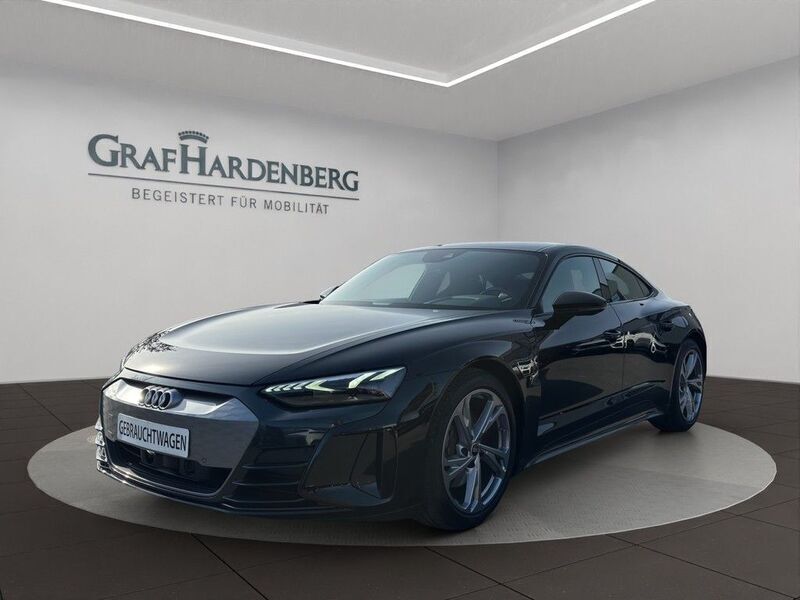 Mythosschwarz metallic Gebraucht 2021 Audi e-tron GT quattro Ambiente Limousine | 49.900 € (Superpreis) - Bild 1/4
