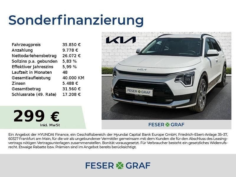 Snow white pearl Neu 2025 Kia Niro Spirit SUV | 35.850 € (Fairer Preis) - Bild 1/4