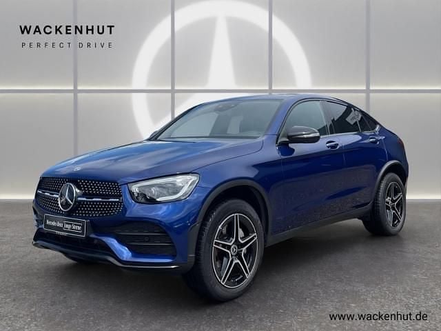 Blau Gebraucht 2021 Mercedes GLC300e AMG Coupé | 43.990 € (Etwas zu teuer) - Bild 1/4