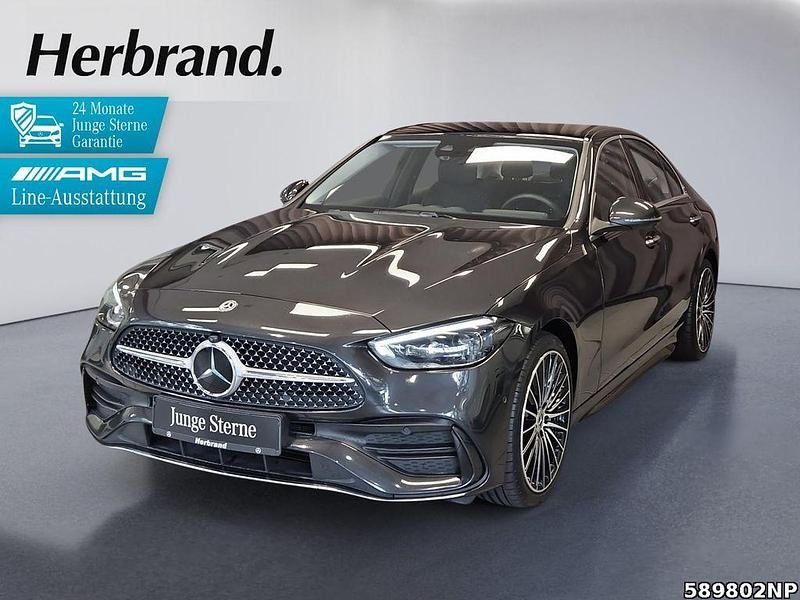Metalliclack graphitgrau Gebraucht 2024 Mercedes C300 AMG Limousine | 47.890 € (Teuer) - Bild 1/4