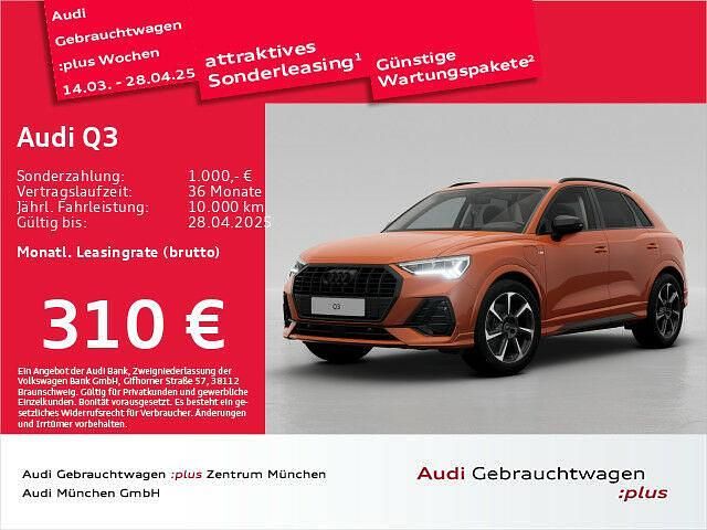Pulsorange Gebraucht 2024 Audi Q3 S-Line SUV | 42.437 € (Teuer) - Bild 1/1