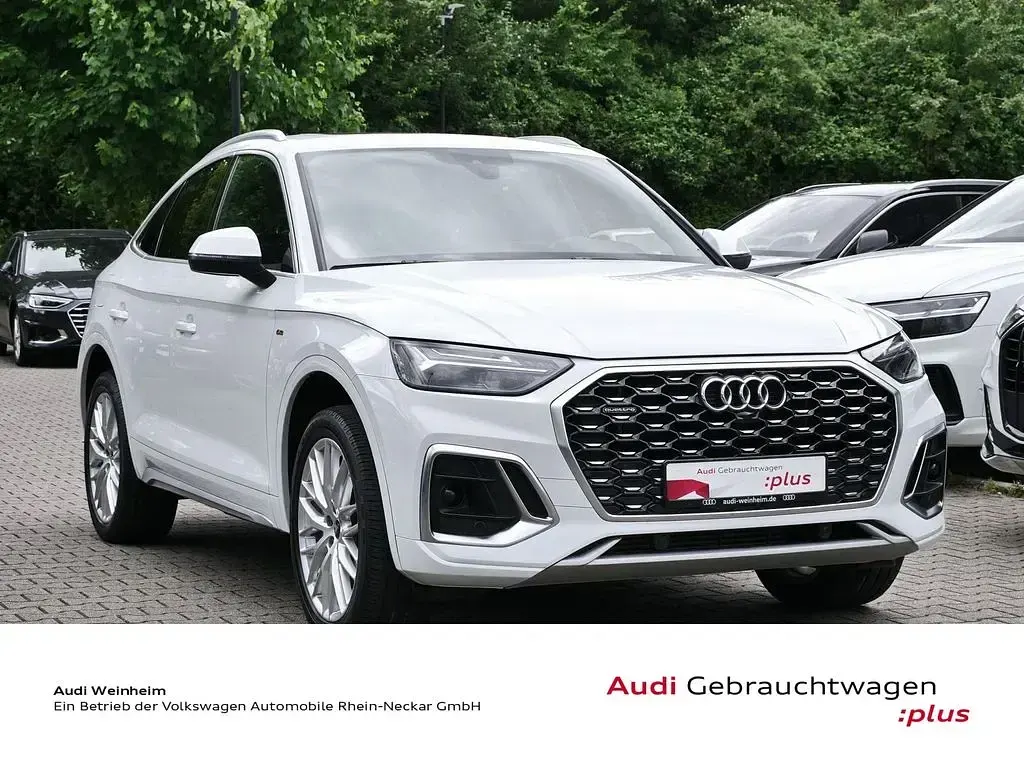 Gebraucht Audi Q5 Sportback S-Line 299 PS (219 kW) 2023 Gletscherweiß metallic SUV