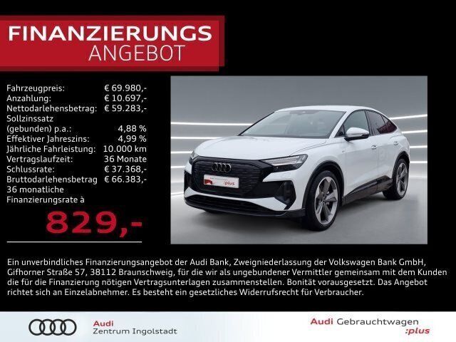 Gebraucht 2025 Audi Q4 Sportback e-tron S-Line SUV | 69.980 € (Teuer) - Bild 1/3