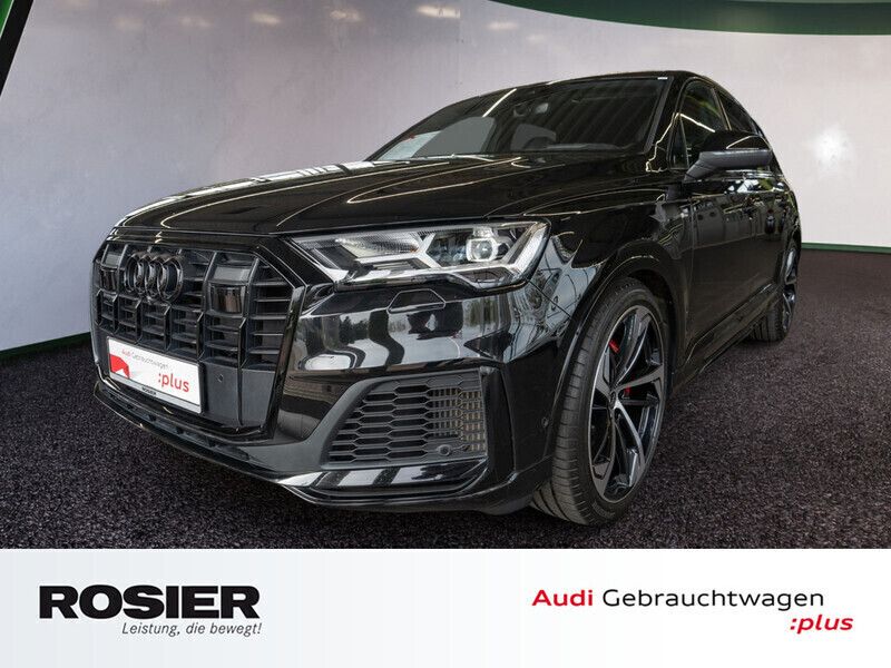 Mythosschwarz metallic Gebraucht 2022 Audi Q7 S-Line SUV | 60.770 € (Etwas zu teuer) - Bild 1/4