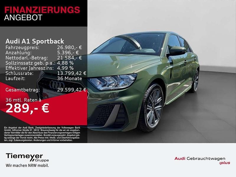 Distriktgrün metallic Neu 2024 Audi A1 S-Line Kleinwagen | 26.980 € (Fairer Preis) - Bild 1/4