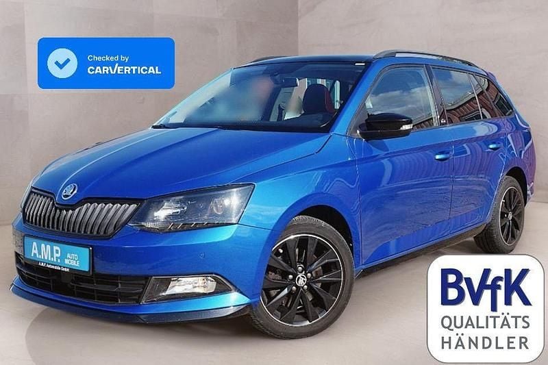 Modra race/race blue Gebraucht 2018 Skoda Fabia Monte Carlo Kombi | 10.999 € (Guter Preis) - Bild 1/4