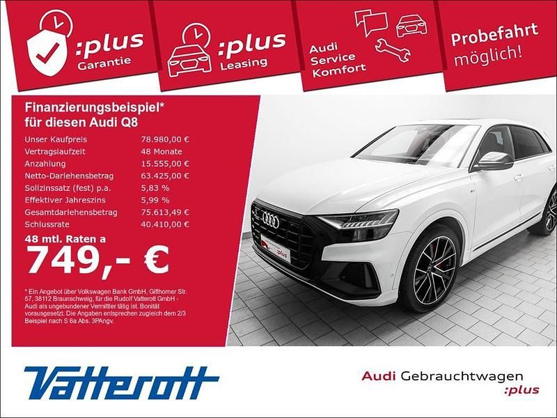 Gletscherweiss Gebraucht 2023 Audi Q8 Competition SUV | 78.980 € (Etwas zu teuer) - Bild 1/4
