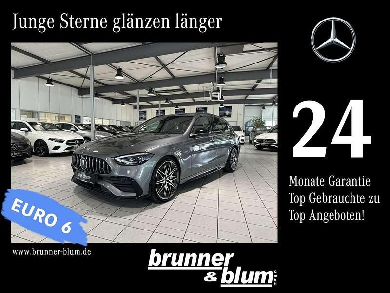 Lack selenitgrau Gebraucht 2023 Mercedes C43 AMG AMG Kombi | 54.990 € (Guter Preis) - Bild 1/4