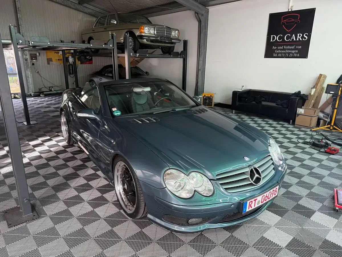 Gebraucht Mercedes SL500 AMG 306 PS (225 kW) 2003 Blau Cabrio