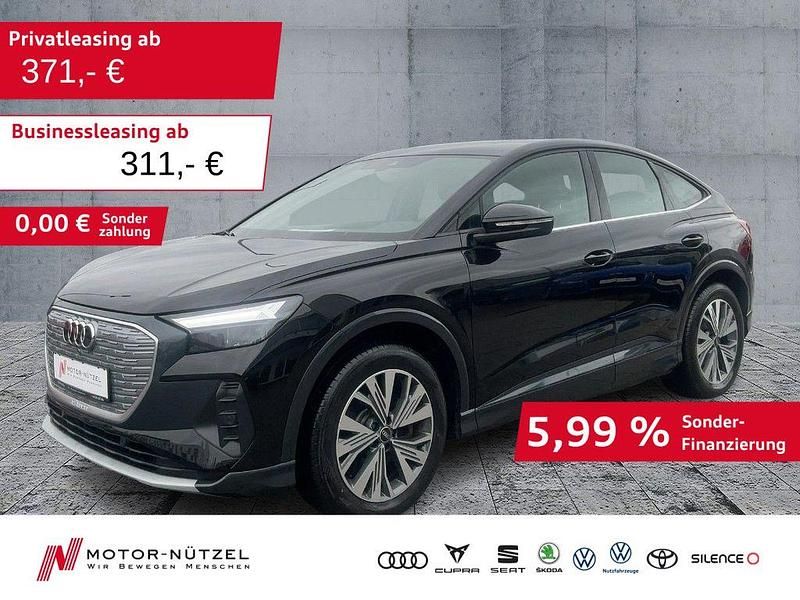 Mythosschwarz metallic Gebraucht 2022 Audi Q4 Sportback e-tron Advanced SUV | 30.660 € (Fairer Preis) - Bild 1/4