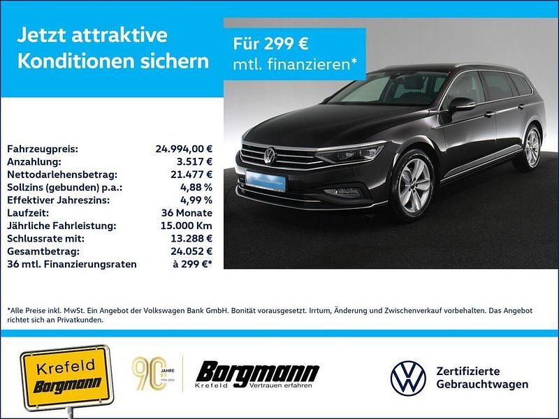 Grau / mangangrau Gebraucht 2022 VW Passat Elegance Kombi | 24.994 € (Etwas zu teuer) - Bild 1/3