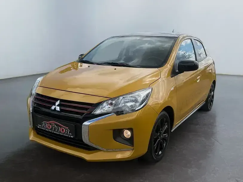 Gebraucht Mitsubishi Space Star Select+ 71 PS (52 kW) 2023 Citringelb / pianoschwarz Kleinwagen
