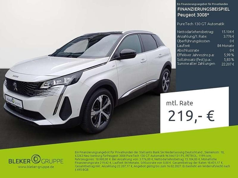 Gebraucht Peugeot 3008 GT 178 PS (130 kW) 2023 Perlmutt weiß SUV