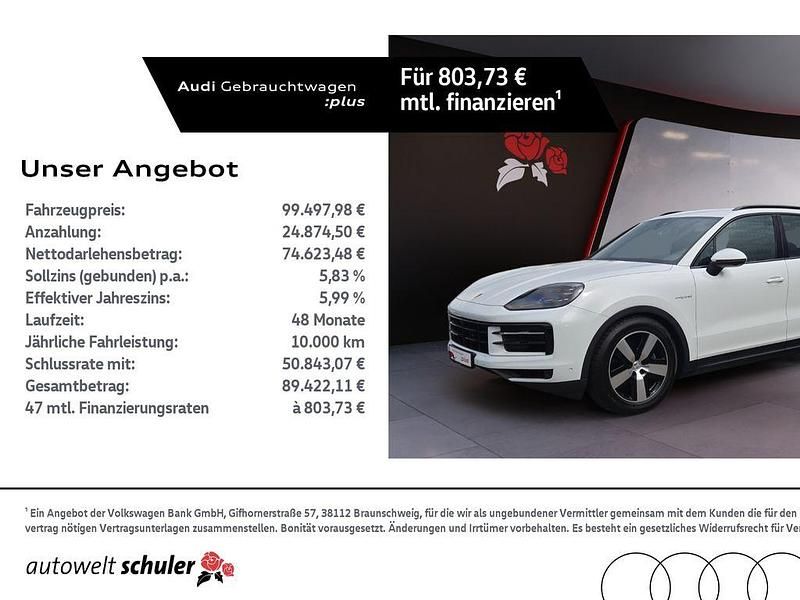 Weiß Gebraucht 2024 Porsche Cayenne SUV | 99.498 € (Superpreis) - Bild 1/4