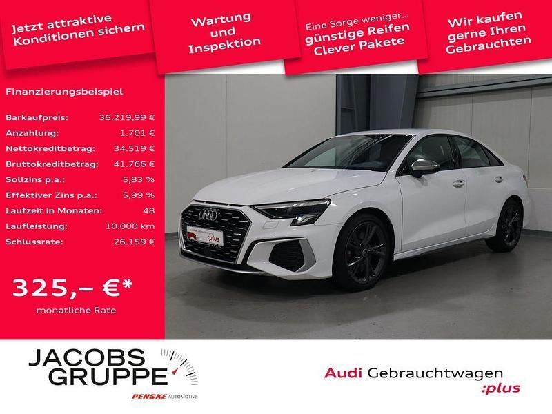 Weiß Gebraucht 2023 Audi S3 Design Limousine | 36.219 € (Guter Preis) - Bild 1/4