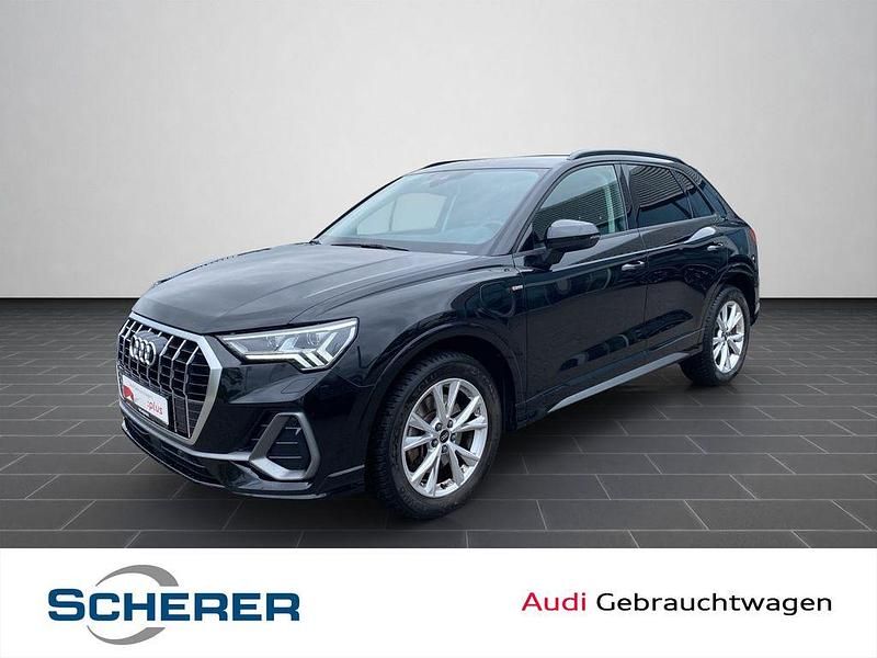 Mythosschwarz metallic (metallic) Gebraucht 2022 Audi Q3 S-Line SUV | 31.790 € (Fairer Preis) - Bild 1/4