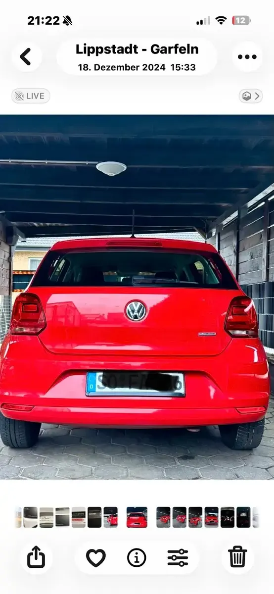 Używany VW Polo 60 KM (44 kW) 2017 Czerwony Hatchback