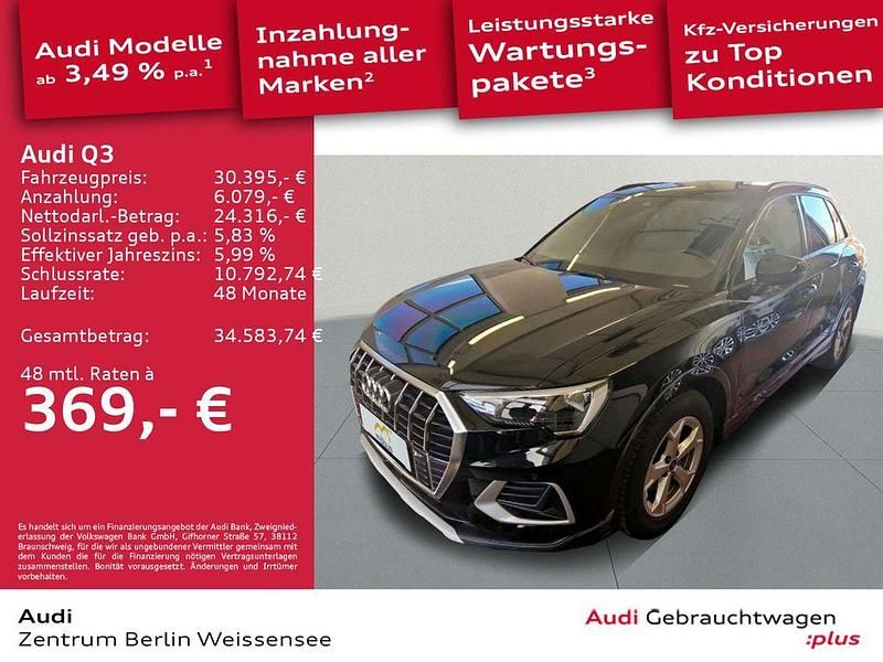 Gebraucht Audi Q3 Ambiente 150 PS (110 kW) 2022 Mythosschwarz metallic SUV
